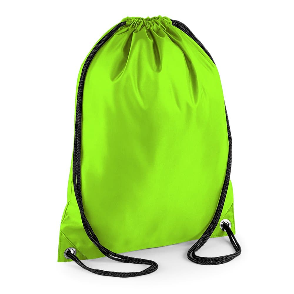 Bagbase Budget Vattenresistent sportväska Gymsac Drawstring Bag (11 liter)