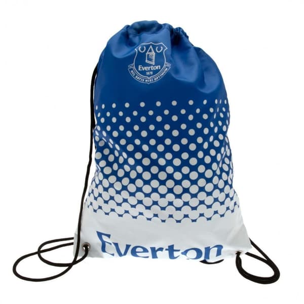 Everton FC Fade Design Drawstring Gym Bag med dragsko Blue/White One Size