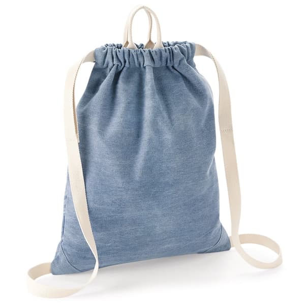 Bagbase Denim Gymsac Light Denim One Size