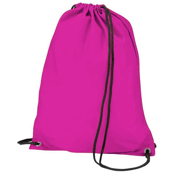 Bagbase Budget Vandafvisende sportstaske med snørebånd (11 liter) (pakke med 2)