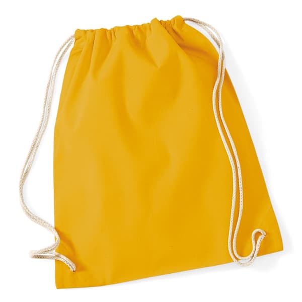 Westford Mill Gymsac-taske af bomuld - 12 liter (pakke med 2)