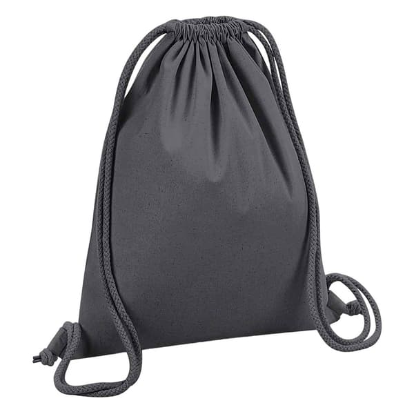 Westford Mill Taske med snor i bomuld Graphite Grey One Size