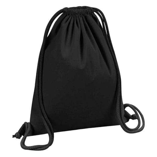 Westford Mill Taske med snor i bomuld Black One Size