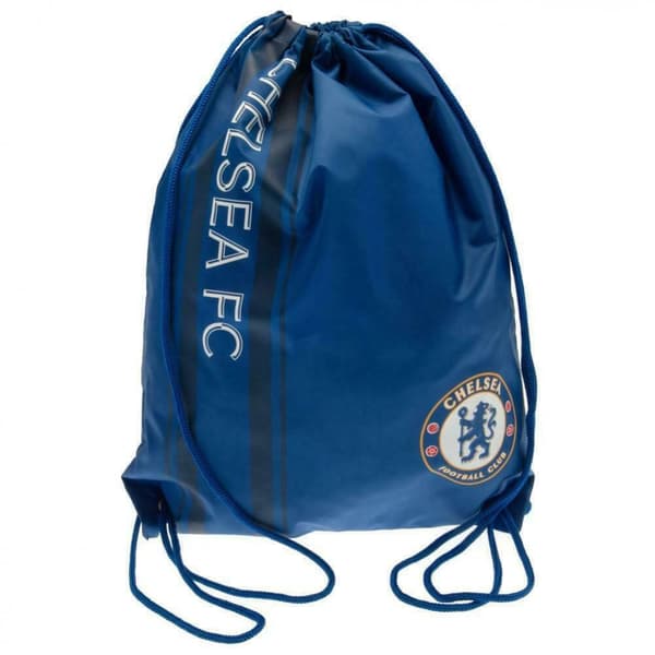 Chelsea FC Striped Drawstring Bag Blue One Size