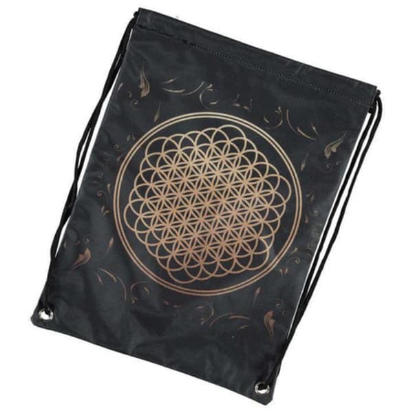 Rock Sax Bring Me The Horizon Flower Of Life Drawstring Bag Black One Size