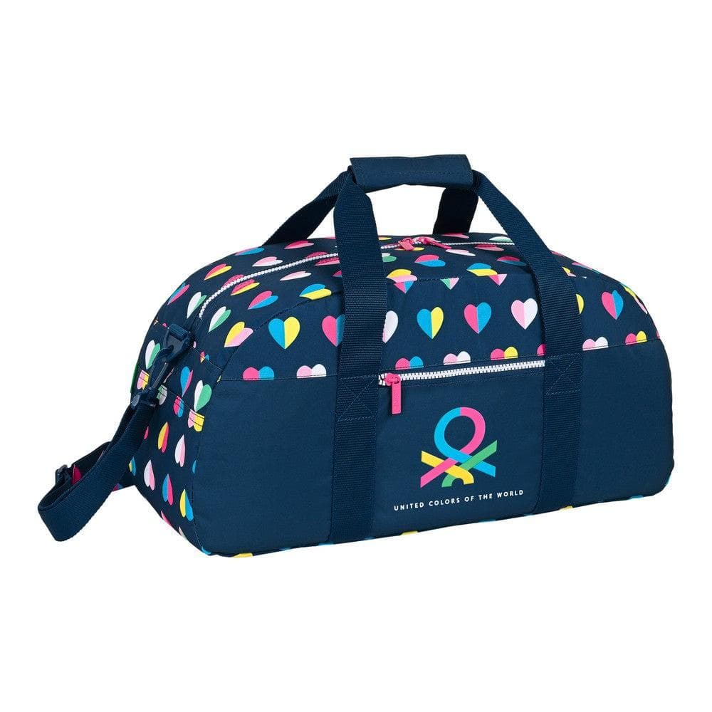 Sports bag Benetton Corazones Navy Blue (50 x 26 x 20 cm)