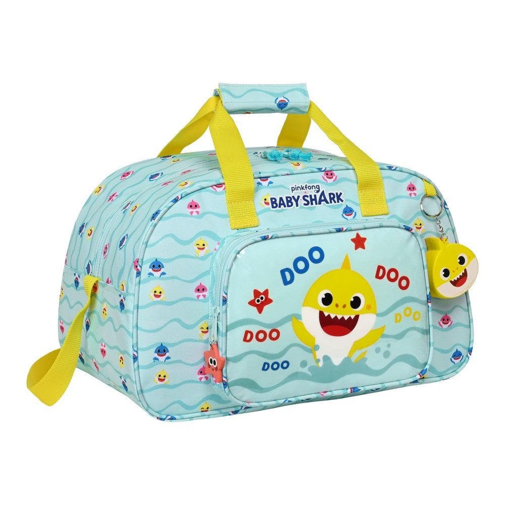 Sports bag Baby Shark Beach Day Yellow Light Blue (40 x 24 x 23 cm)
