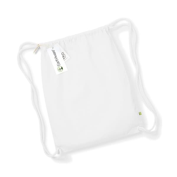 Westford Mill EarthAware Organic Drawstring Bag White One Size