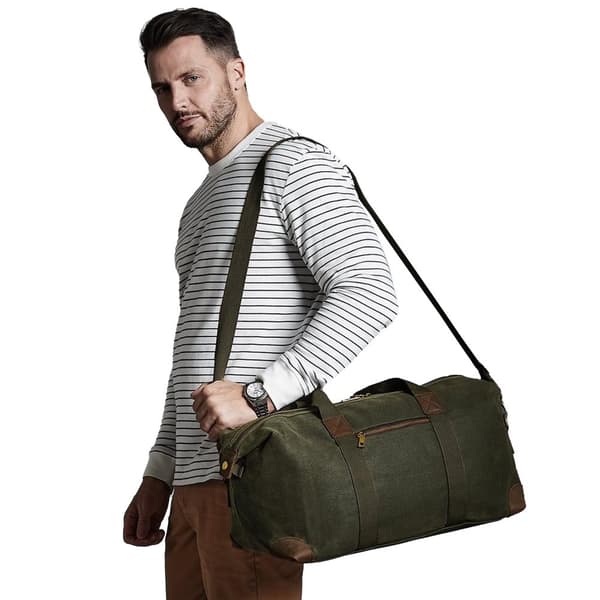 Quadra Heritage Leather Handled Holdall