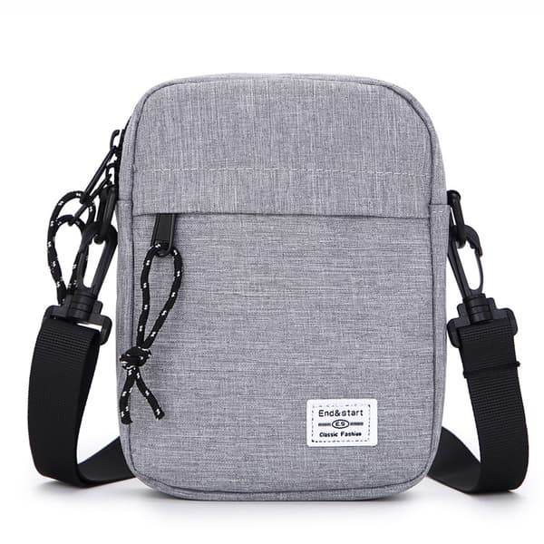 INF Lätt crossbody-väska för män Grå