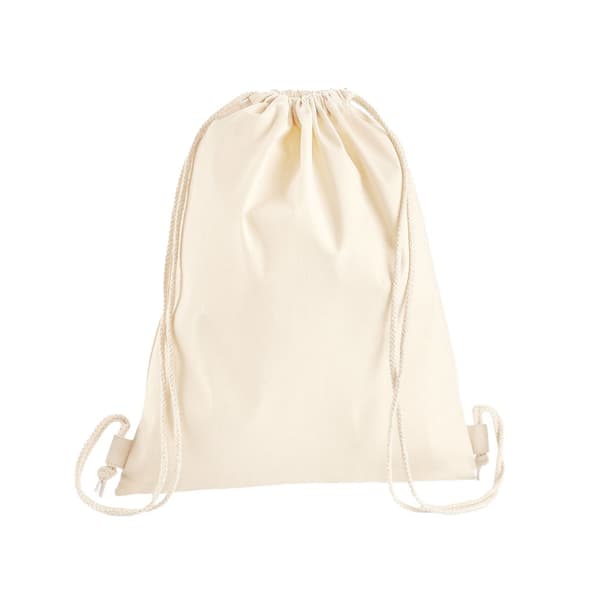 Westford Mill Premium Cotton Drawstring Bag Natural One Size