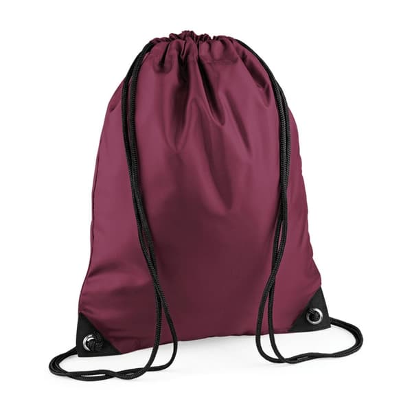 Bagbase Premium Drawstring Bag Burgundy One Size