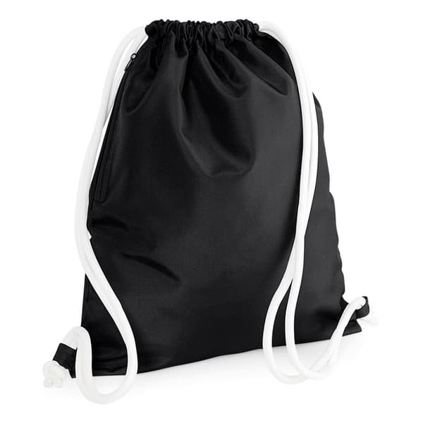 Bagbase Icon Drawstring Bag Black One Size
