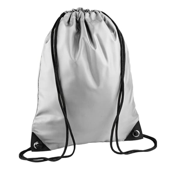 Bagbase Premium nylonpåse med dragsko Silver One Size