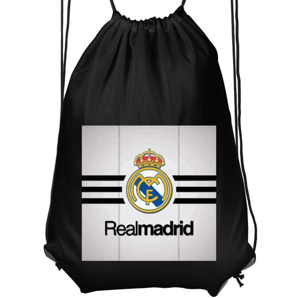 Praktisk Gympose | Sportspose for Voksen Real Madrid Svart Vuxen