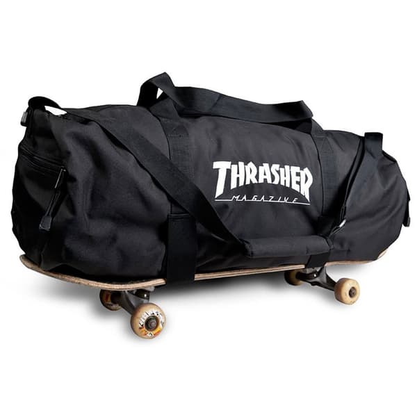Thrasher Duffel Skatebag Musta