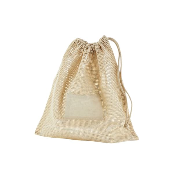 Westford Mill Organic Cotton Drawstring Bag Natural L