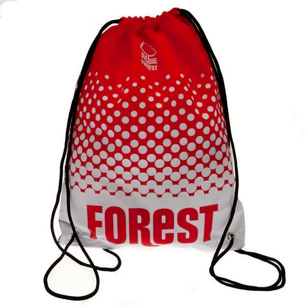 Nottingham Forest FC Fade Drawstring Bag Red/White One Size