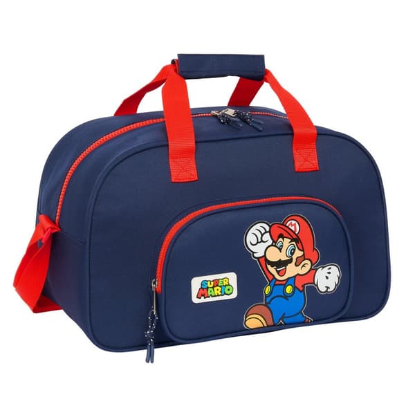 Sportväska Super Mario World Marinblå 40 x 24 x 23 cm