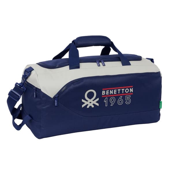 Urheilukassi Benetton Varsity Harmaa Laivastonsininen 50 x 25 x 25 cm