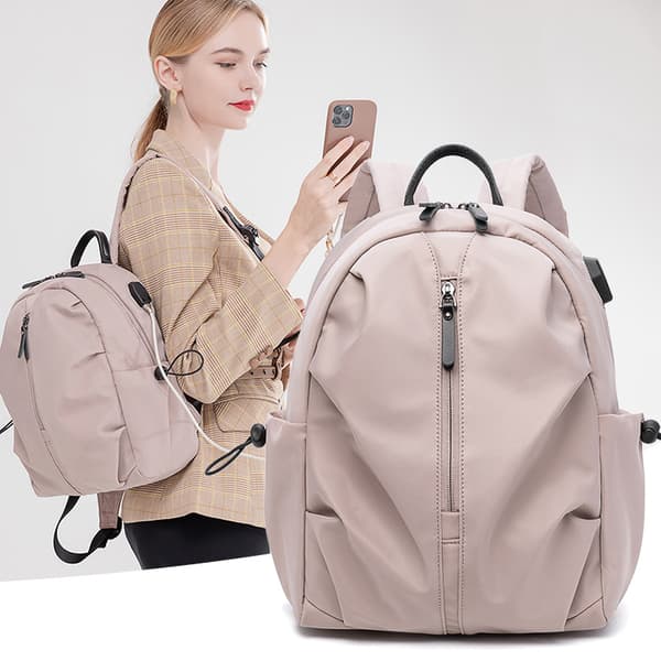 INF Snygg ryggsäck i Oxford-tyg med laptopfack