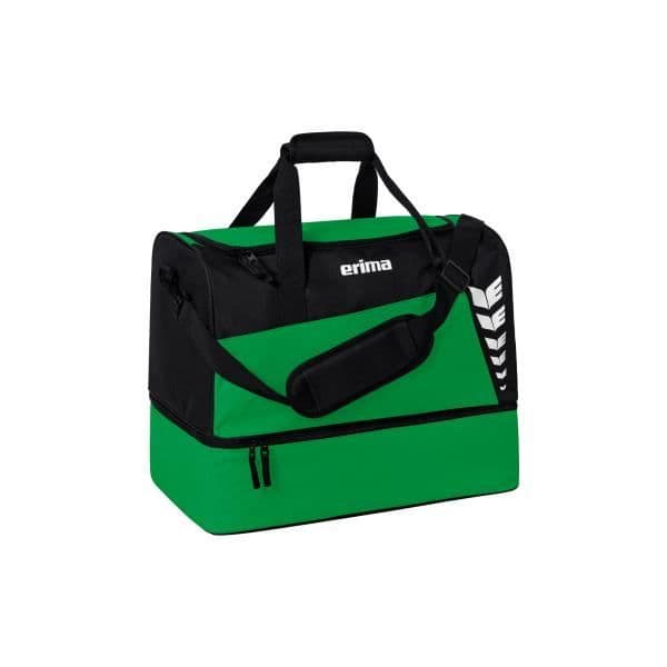 Sportväska med bottenfack Erima Six Wings - smaragd/svart - S