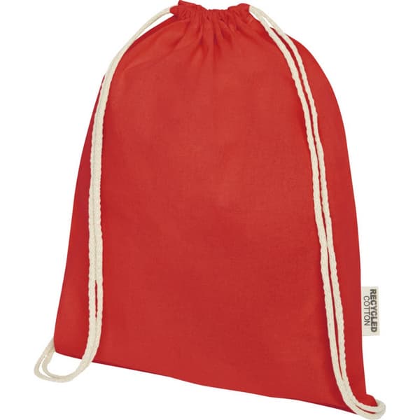 Oregon Recycled Cotton Drawstring Bag