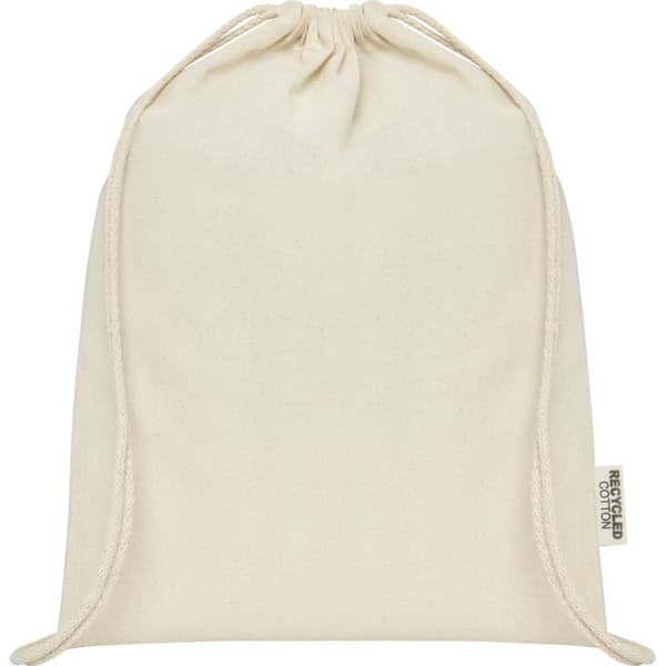 Oregon Recycled Cotton Drawstring Bag