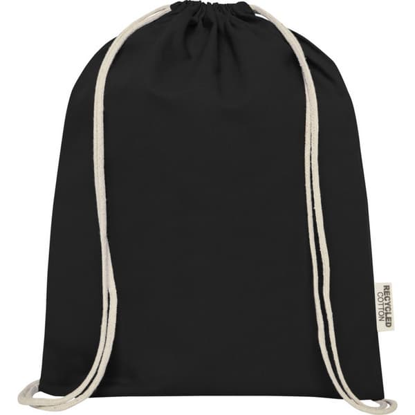 Oregon Recycled Cotton Drawstring Bag