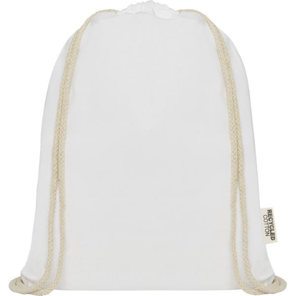 Oregon Recycled Cotton Drawstring Bag