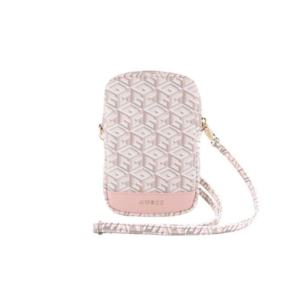 Guess Zip GCube Bottom Stripe - Telefonväska (rosa)