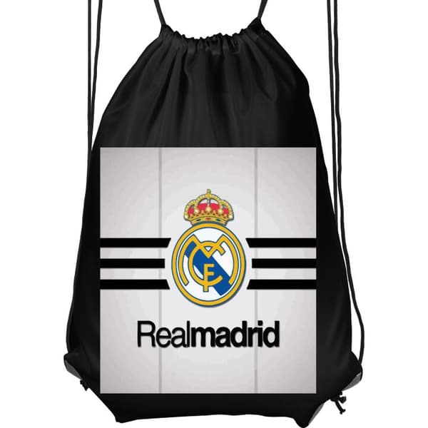 Praktisk Gympapåse | Sportväska för Vuxen Real Madrid Svart Vu