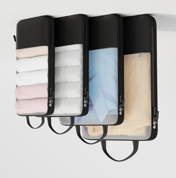 INF Smarta Packkuber Set - 4 Resetillbehör för Optimal Klädförvaring