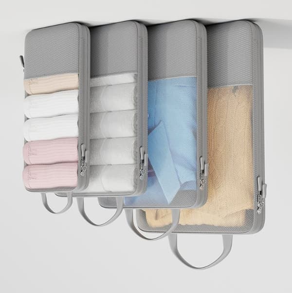 INF Smarta Packkuber Set - 4 Resetillbehör för Optimal Klädförvaring