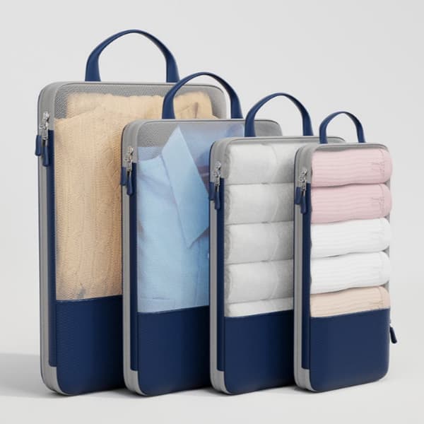 INF Smarta Packkuber Set - 4 Resetillbehör för Optimal Klädförvaring