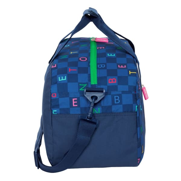 Sportstaske Benetton Damero Marineblå 50 x 26 x 20 cm