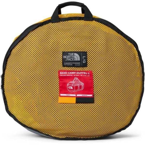 Sportväska - THE NORTH FACE - Base Camp Duffel L - Summit Gold/Black - 40,64 cm x 71,12 cm x 40,64 cm - 95 L