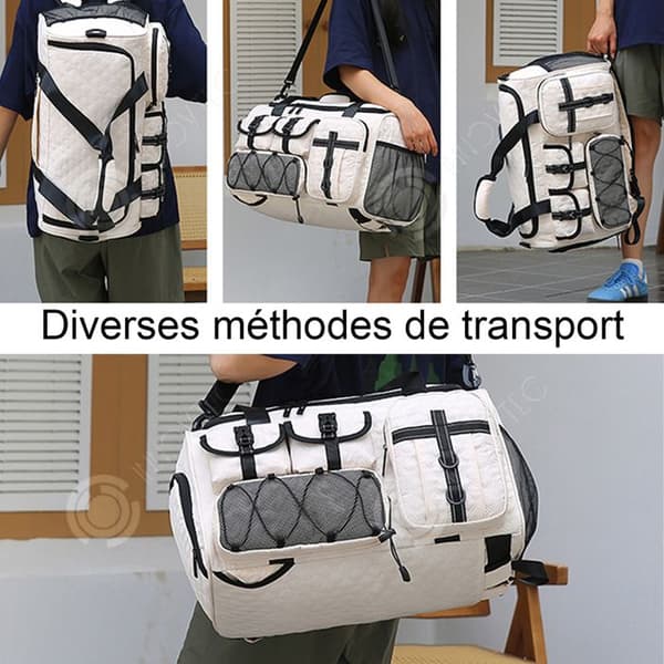 INN Ryggsäck Stor 48x28x30cm Kapacitet Multifunktionell resväska Torr och våtseparation Sportväska för kvinnor och män