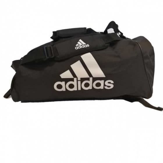 adidas träningsväska 2 i 1 svart/vit 59 liter