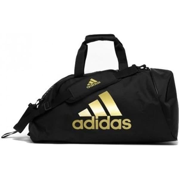 adidas träningsväska 2 i 1 svart/guld 59 liter