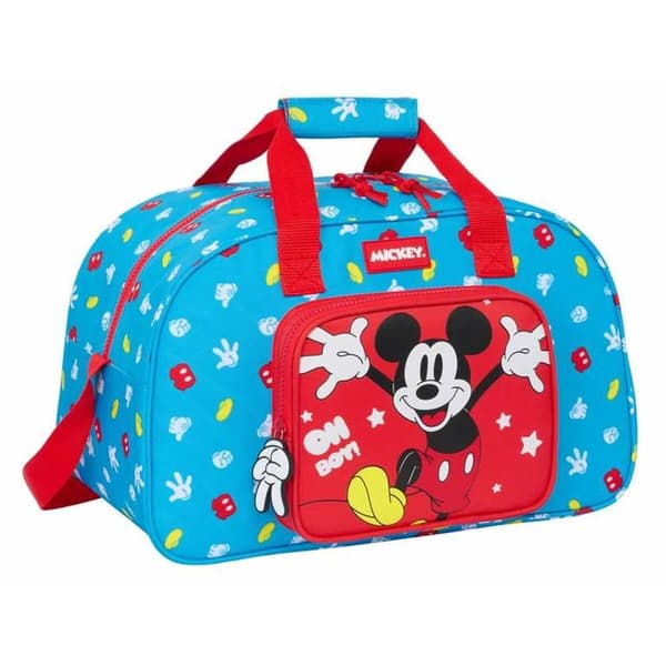 Sportväska Mickey Mouse Fantastic Blå Röd 40 x 24 x 23 cm Barn