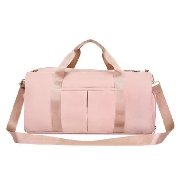 Sportväska Dam Vattentät Fitness Pocket Ryggsäck Hide Skor Resväska PINK My16100