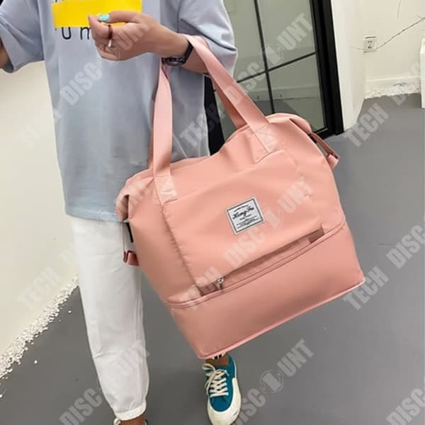 TD® Fashion sport yoga fitness väska ny hopfällbar expansion väska våt och torr separation stor kapacitet lätt resväska