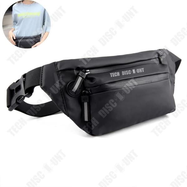 TD® Fashion midjeväska sport vattentät messenger bag herr bröstväska multifunktionell mobiltelefonväska