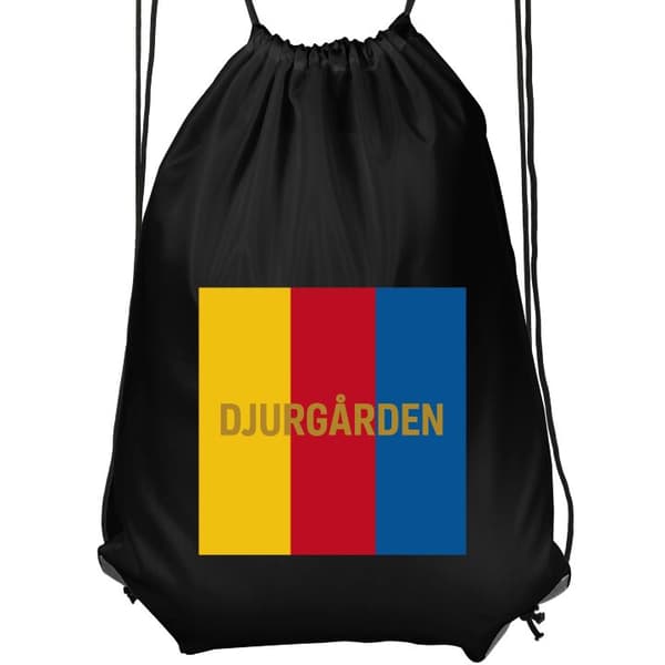 Praktisk Gymnastikpose | Sportstaske til Voksen Djurgården - fodbold Sort Vuxen