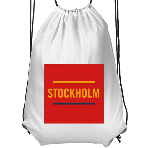 Praktisk Gymnastikpose | Sportstaske til Voksen Stockholm - Is Hvid Vuxen