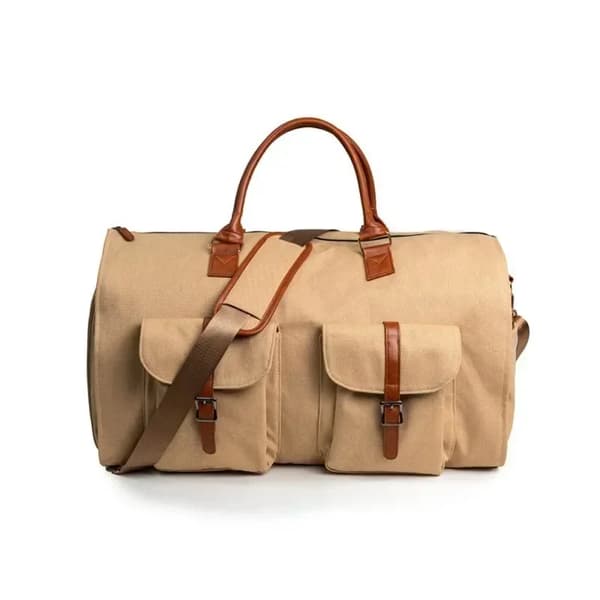 Læder Duffle Bag, Vandtæt, Europæisk og Amerikansk Retro Stil,mørkebrun