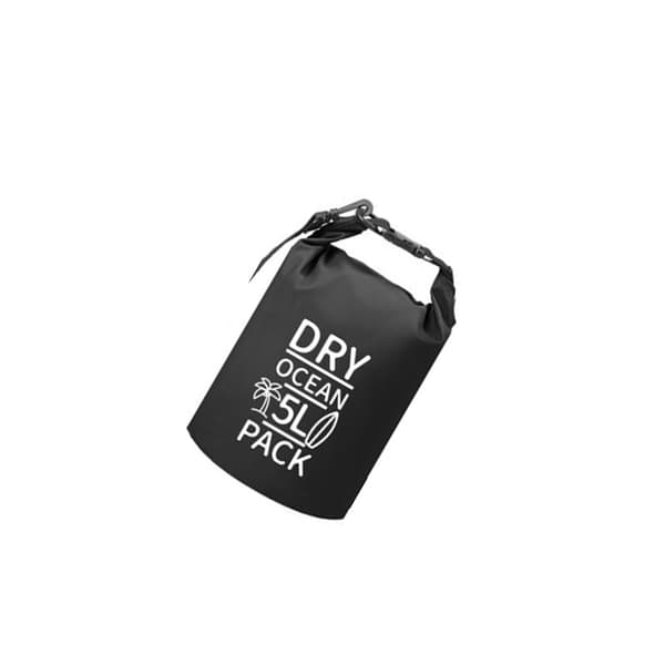 INF Vattentät Bucket Bag - 5L Shoulder Dry Bag Svart