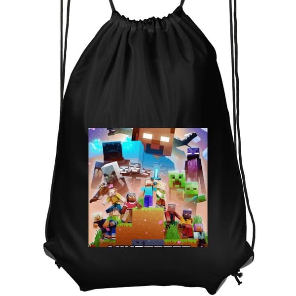 Urheilullinen Jumppakassi | Mukava Treenikassi Lapsille Minecraft Musta Lapsi