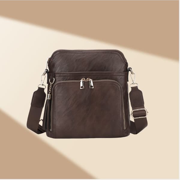 INF Elegant Kvinner Pendler Skulderveske - Chic & Funksjonell kaffe